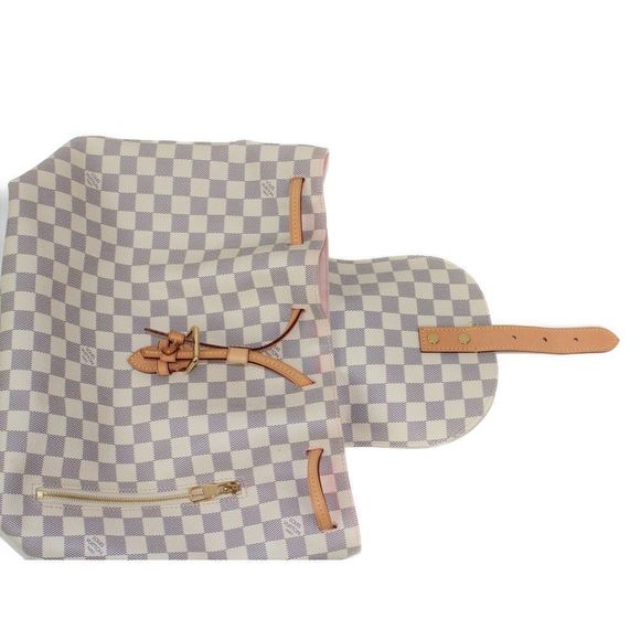Louis Vuitton Speron Damier Azur White Gray Pink Rucksack Backpack - Picture 7 of 8